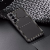 Viedtālruņa apvalks Dux Ducis Rafi II Samsung Galaxy S25 ar statīvu un maku - melns