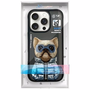 Nimmy Cool&Cute 2.0 Suņa viedtālruņa apvalks iPhone 16 Pro Max - melns