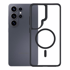 3mk Satin Armor MagCase for Samsung Galaxy S26 Ultra - caurspīdīgs melns