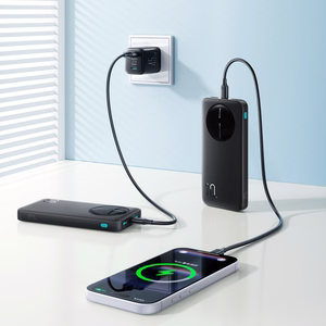 Joyroom JR-PBF12 Pro Внешний аккумулятор 22.5W 10000mAh с цифровым дисплеем 2x USB-A 1x USB-C — чёрный