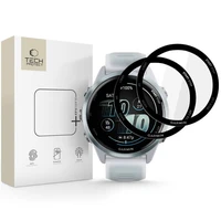 Tech-Protect Glass Flex+ 2 komplekts hibrīdstikls Garmin Forerunner 570 42mm - Melns
