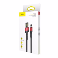 Baseus Cafule Divpusējs USB Lightning kabelis 2,4A 1m (melns+sarkans)