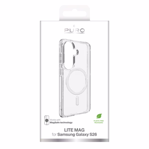 Puro LITE MAG MagSafe saderīgs maciņš priekš Samsung Galaxy S26 caurspīdīgs