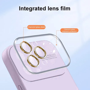 Mīksts silikona objektīva apvalks Iphone 15 Plus gaiši violeta