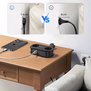 Orico APP 15.5W 5in1 strāvas sadalītājs 2x AC + 2x USB-A + 1x USB-C - melns