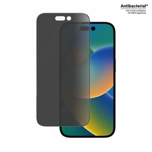 PanzerGlass Ultra-Wide Fit Aizsargstikls Antibakteriāls Privātums ar Pozicionētāju viedtālrunim iPhone 14 Pro