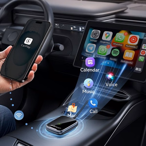 Bezvadu CarPlay/Android Auto adapteris Acefast QC1 melns