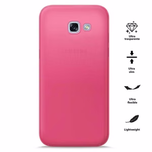 PURO 0.3 Nude vāciņš ierīcei Samsung Galaxy A3 (2017), fluorescējoši rozā