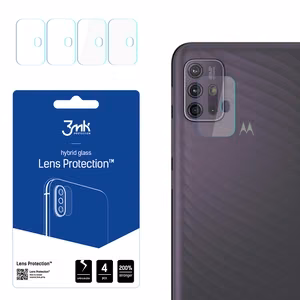 hibrīda stikls 3MK FLEXIBLE GLASS LENS MOTOROLA MOTO G10 kamerai 4 gab..