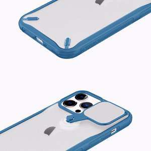 Nillkin Cyclops vāciņš iPhone 13 Pro - melns ar kameru aizsardzību un saliekamu statīvu