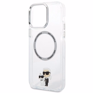 Karl Lagerfeld KKLHMP13XHNKCIT iPhone 13 Pro Max 6.7" Kietais vāciņš caurspīdīgs Iconic Karl&Choupette MagSafe