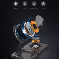 Blavec indukcijas lādētājs BQI-02 Qi 15W magnētiskais Magsafe 3 in 1 Apple/Samsung Watch (BQI02-QIMB) melns