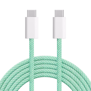 Krüger&Matz Basic USB-C–USB-C kabelis, 100 W, 1 m, zaļš