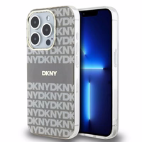 DKNY IML mono un svītrainais magnētiskais viedtālruņa apvalks iPhone 15 Pro – bēšs