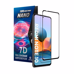 Crong 7D Nano Flexible Glass 9H visu ekrānu pārklājošs hibrīdstikls Xiaomi Redmi Note 10 5G