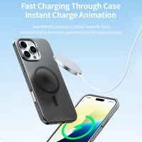 Rock Matte sērijas magnētiskais viedtālruņa apvalks Iphone 16 melns