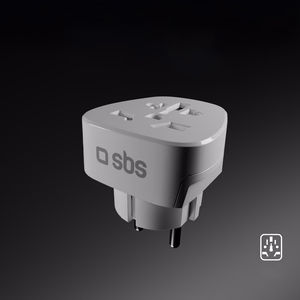 Adapteris no Shucko/DE sienas kontaktdakšas uz universālo kontaktdakšu