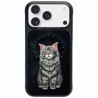 Nimmy Lucky Fashion Cat MagSafe maciņš iPhone 17 Pro Max melns