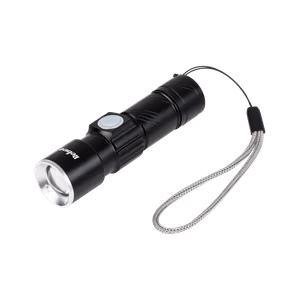 Алюминиевый фонарь Rebel, 3 Вт, ZOOM, штекер USB