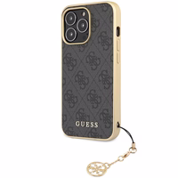 Guess 4G Charms Collection viedtālruņa apvalks iPhone 14 Pro - pelēks