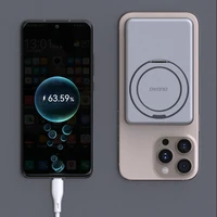 Dudao K28S 20W PD 5000mAh Portatīvais lādētājs ar Magnētisko funkciju un statīvu - sudraba