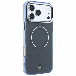 Mercedes Double Layer Iconic Logo vāciņš modelim iPhone 18 Pro Max / 17 Pro Max, saderīgs ar MagSafe – tumši pelēks