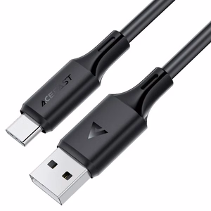 USB kabelis Acefast C17-04 USB-A uz USB-C 1.2m melns