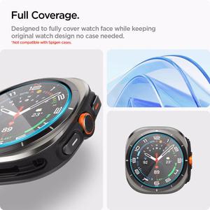Spigen Glas.TR EZ Fit rūdīts aizsargstikls Samsung Galaxy Watch Ultra (47mm) - caurspīdīgs (2 gab. komplekts)