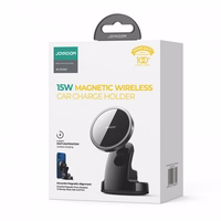 Auto turētājs Joyroom "JR-ZS240" Melns (Bezvadu charging 15W) (magnetic / sticky pad)