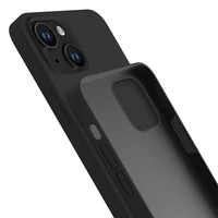 iPhone 13 viedtālruņa apvalks no 3mk Silicone Case sērijas - melns