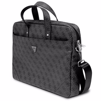 Guess Saffiano 4G Triangle Logo soma 16'' klēpjdatoram - melna