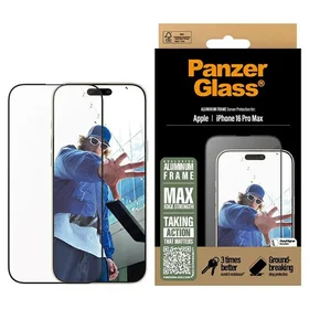 PanzerGlass aizsargstikls alumīnija rāmis iPhone 16 Pro Max 6.9" īpaši plats 2852