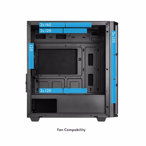 Chieftec Pro Mini AZ-01B-OP datora korpuss, MidiTower, MicroATX, melns