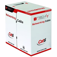 Techly U/UTP Hank Cable Cat.6 CCA 305m Solid pelēks