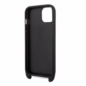 Karl Lagerfeld KLHCP14SSTKMK iPhone 14 6.1" melns/melns cietais apvalks Monogramma Ikonik Plāksteris