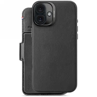 Decoded ādas noņemams maciņa apvalks ar MagSafe un maciņu iPhone 16 Plus - melns