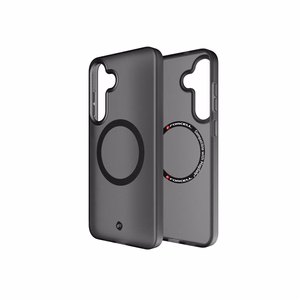 FORCELL F-PROTECT Leveli ar divu slāņu 4D tehnoloģiju, militārā nolaišanas pārbaude saderīgs ar MagSafe SAMSUNG S25 PLUS - dūmīgs melns