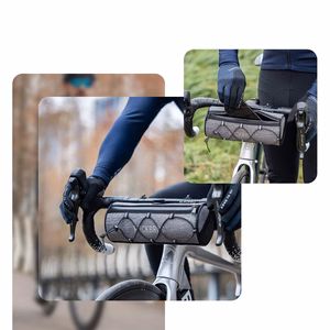 Rockbros TL002 ROAD TO SKY 1.5L ūdensizturīga velosipēda stūres soma - pelēka