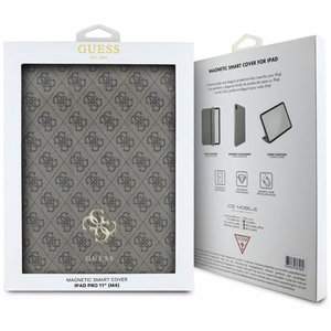 Guess GUFC11PM24PS4SGW iPad Pro 11" 2024 brūns Magnētiskais 4G Liels Logotips