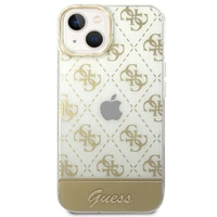 Guess GUHCP14MHG4MHG iPhone 14 Plus 6.7 "zeltains/zeltains cietais apvalks 4G Pattern Script