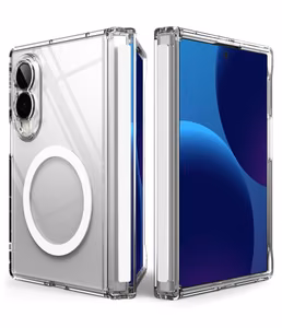 Ringke Fusion Flap Magnetic vāciņš modelim Samsung Galaxy Z Fold 8, saderīgs ar MagSafe – caurspīdīgs