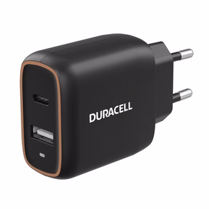 Duracell sienas lādētājs (DRACUSB19-EU) – 20 W, melns