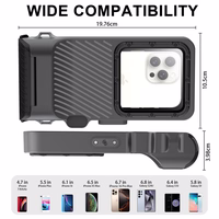 Tech-Protect IPX8 Pro Waterproof Phone Maciņš - pelēks and melns