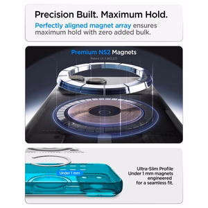Spigen Ultra Hybrid MagSafe maciņš iPhone 18 Pro / 17 Pro, gaiši zils