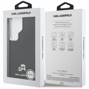 Karl Lagerfeld maciņš Saffiano KC Metal Logo MagSafe Samsung Galaxy S26 Ultra melns