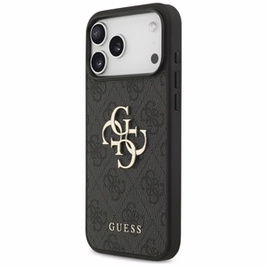 Guess 4G Strap 4G Classic Logo viedtālruņa apvalks iPhone 17 Pro Max - melna