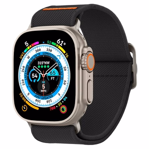 Spigen Fit Lite Ultra siksniņa Apple Watch 4/5/6/7/8/9/SE/Ultra (42/44/45/49 mm) - melns