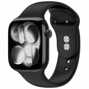 Tech-Protect silikona siksniņa Apple Watch 44 / 45 / 46 / 49 mm, melna