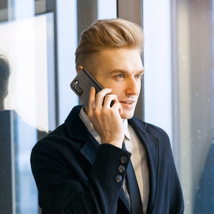 Dux Ducis Hivo ādas atverams vāciņš īstas ādas maks kartēm un dokumentiem Samsung Galaxy S22 + (S22 Plus) melns