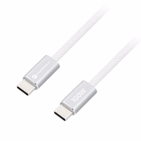 Cable USB C to USB C Forcell F-Energy QC4.0 PD 5A 100W Cafule Color 1,2 m ACYH23 white
